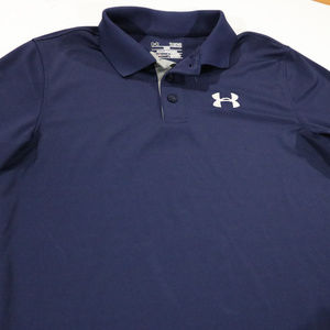 Under Armour Shirts & Tops - Under Armour Blue Heat Blue Polo YLG Under Armour Shirts & Tops - Under Armour Blue Heat Blue Polo YLG